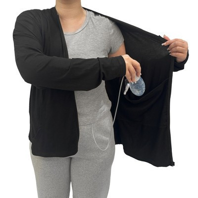 Rise Up and Recover Mastectomy Zip Up Hoodie with Drain Pockets Breast Cancer Gifts for Women | Target