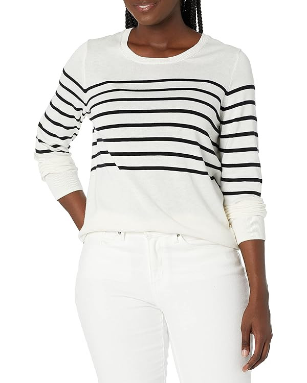 Amazon Essentials Women's Long-Sleeve Lightweight Crewneck Sweater (Available in Plus Size) | Amazon (US)