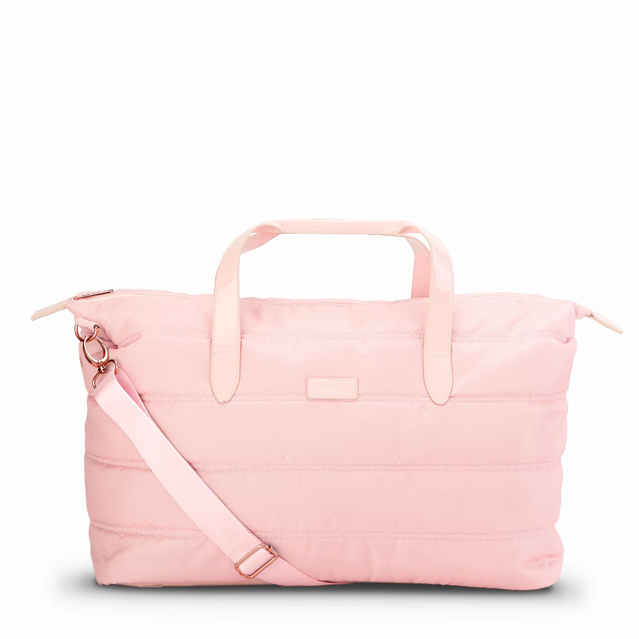iFLY Travel Weekender Bag with Adjustable Shoulder Strap and Trolley Sleeve Pink | Walmart (US)