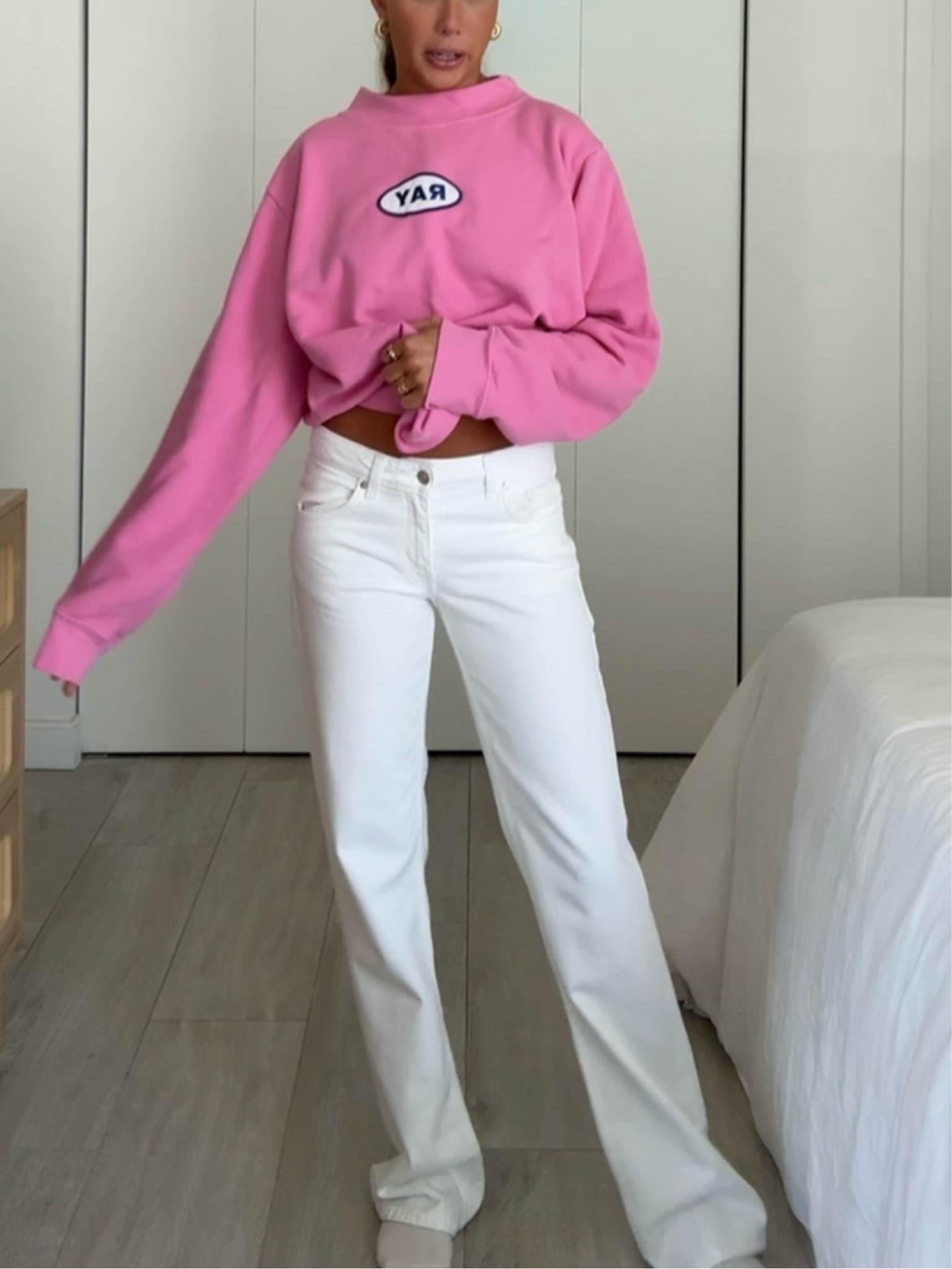 white low rise jeans from Zara! 

#LTKFindsUnder50