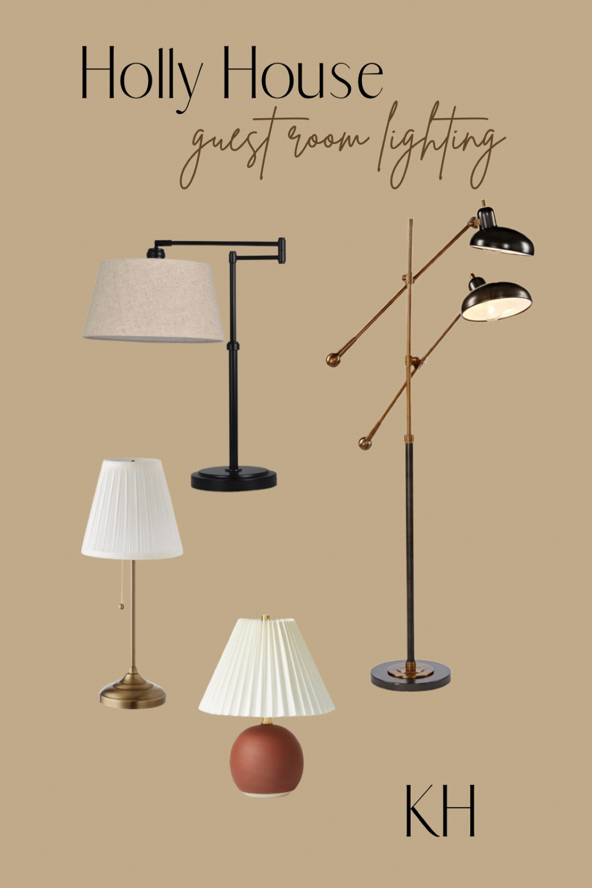 Lighting in our guest room at the holly house 

#LTKhome