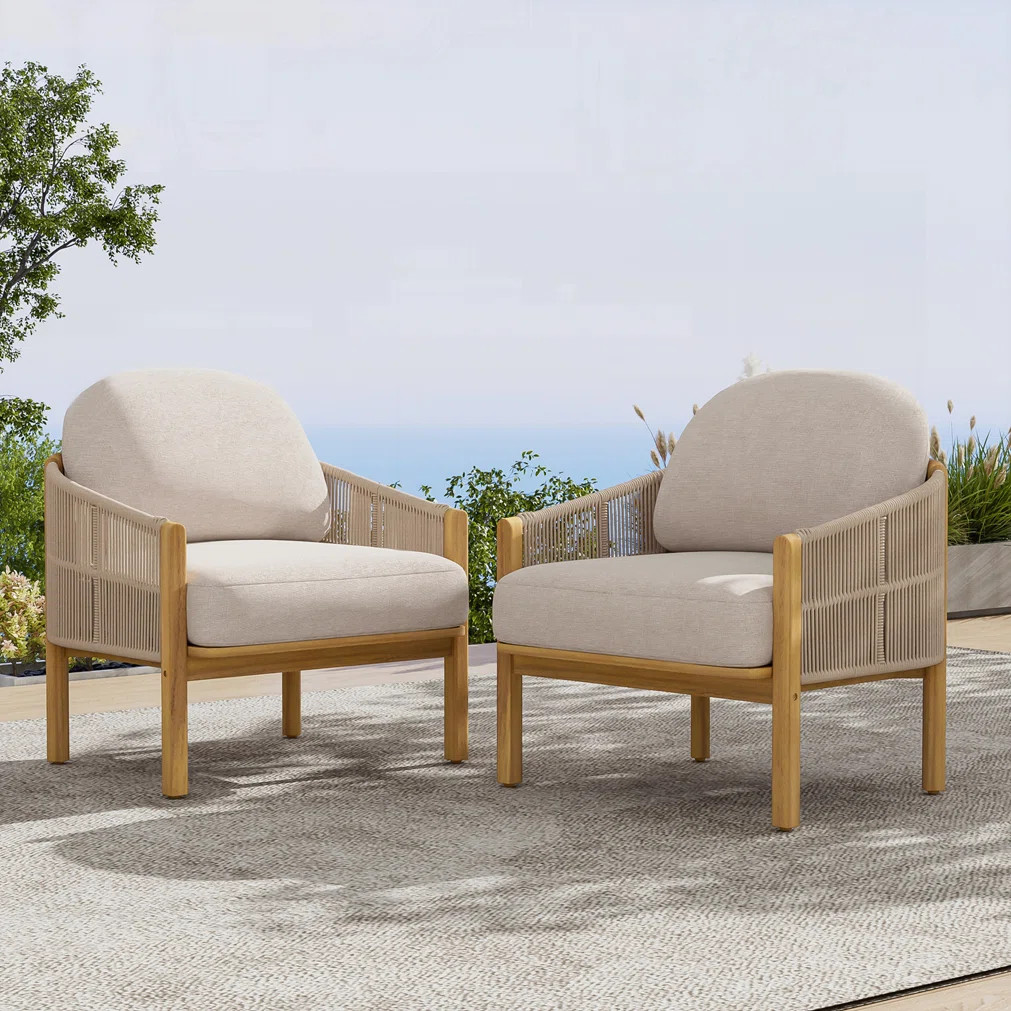 Outdoor Wood Club Chair | Wayfair North America
