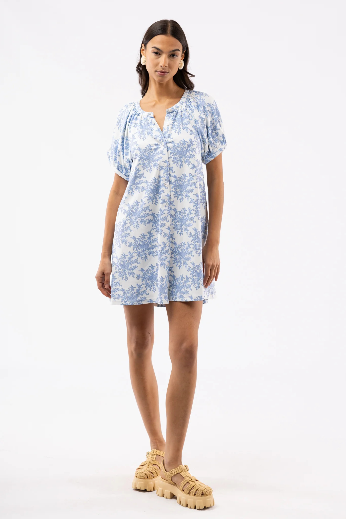 The Posie Dress - Rose Bushel Blue | Smith and Quinn
