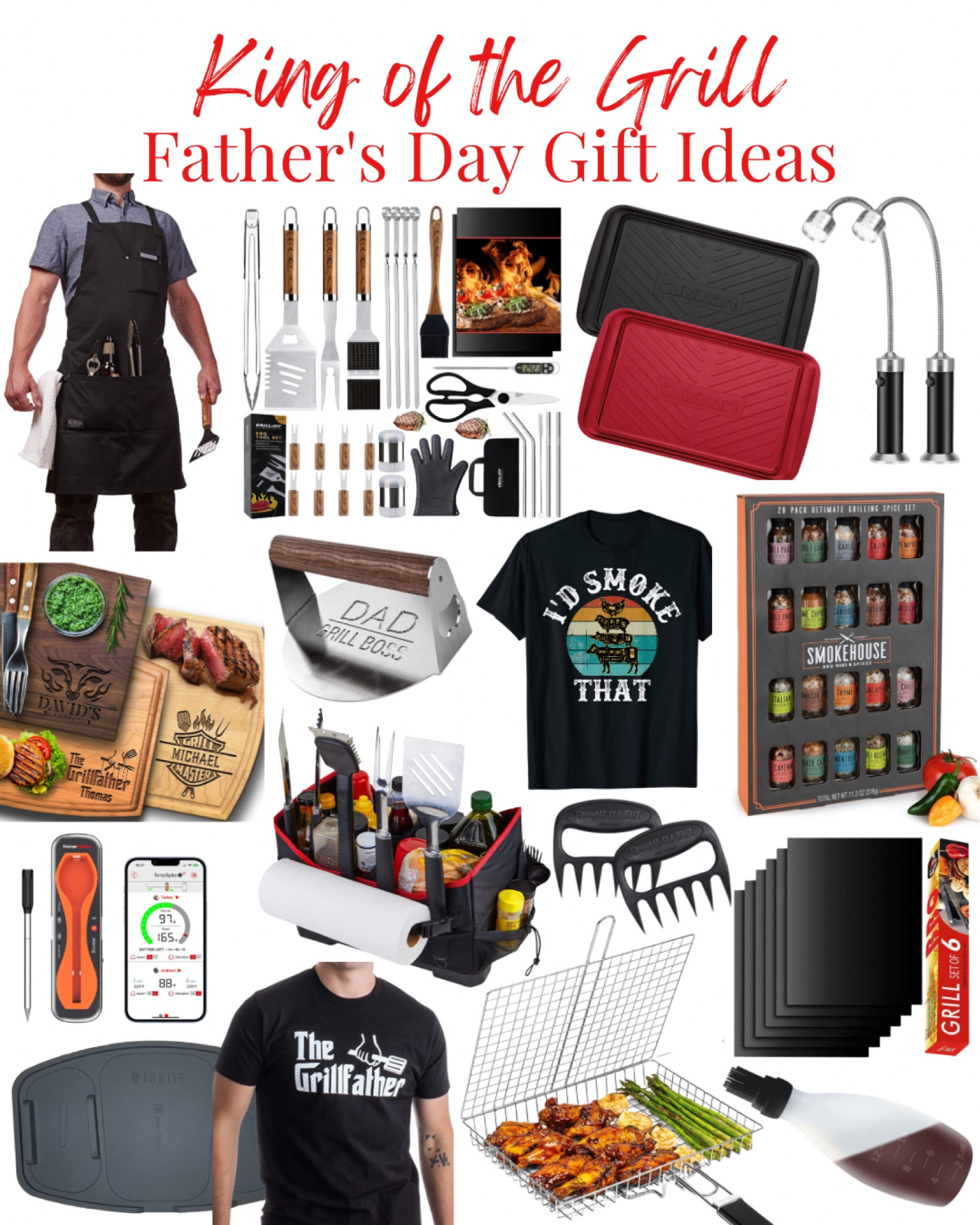 Gift ideas for the King of the Grill!

Father’s Day, bbq, barbecue, grilling, grill master, gift guide, gifts for men, gifts for him, gifts for dad, men’s gift guide, 

#LTKGiftGuide #LTKmens #LTKSeasonal