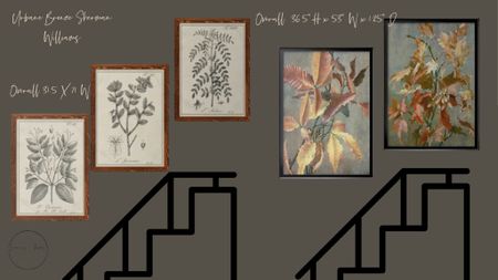 Stairway Design, Stairwell, Botanical Prints, Large art, hallway art, large stairwell art, neutral art prints, fall art 

#LTKfamily #LTKstyletip #LTKhome