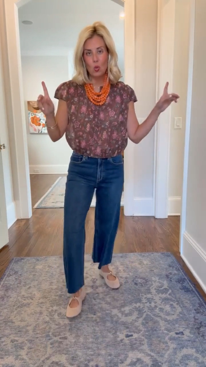 Oh this top is a keeper!! Styled with my new jeans and favorite flats. 
Top - small
Jeans - 26P
Shoes - 7.5 (sized 1/2 down)

#LTKmomlife #LTKPetite #LTKdayinmylife