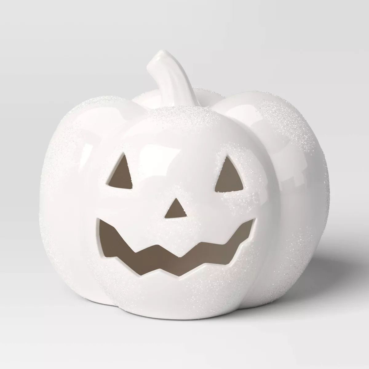 Ceramic Icon Pumpkin Halloween Decor Jack-o-Lantern Face White - Hyde & EEK! Boutique™ | Target