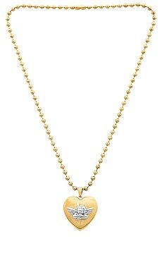 Boys Lie Locket Angel Necklace in Silver & Gold from Revolve.com | Revolve Clothing (Global)