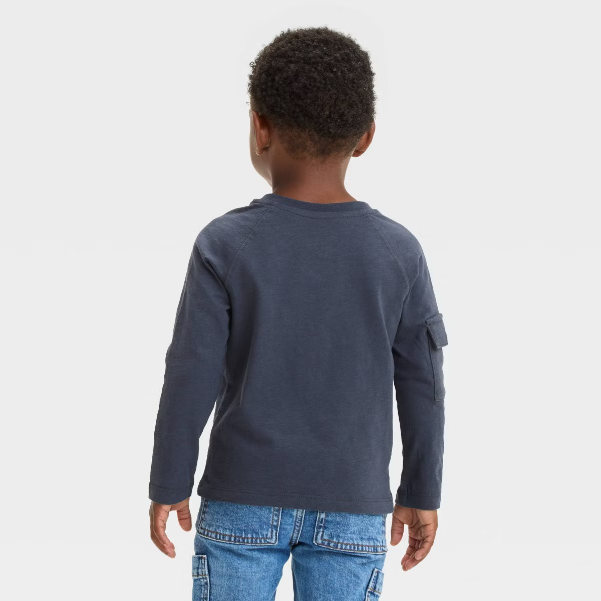 Grayson Mini Toddler Boys' Long Sleeve Pocket Jersey T-Shirt - Black 4T | Target
