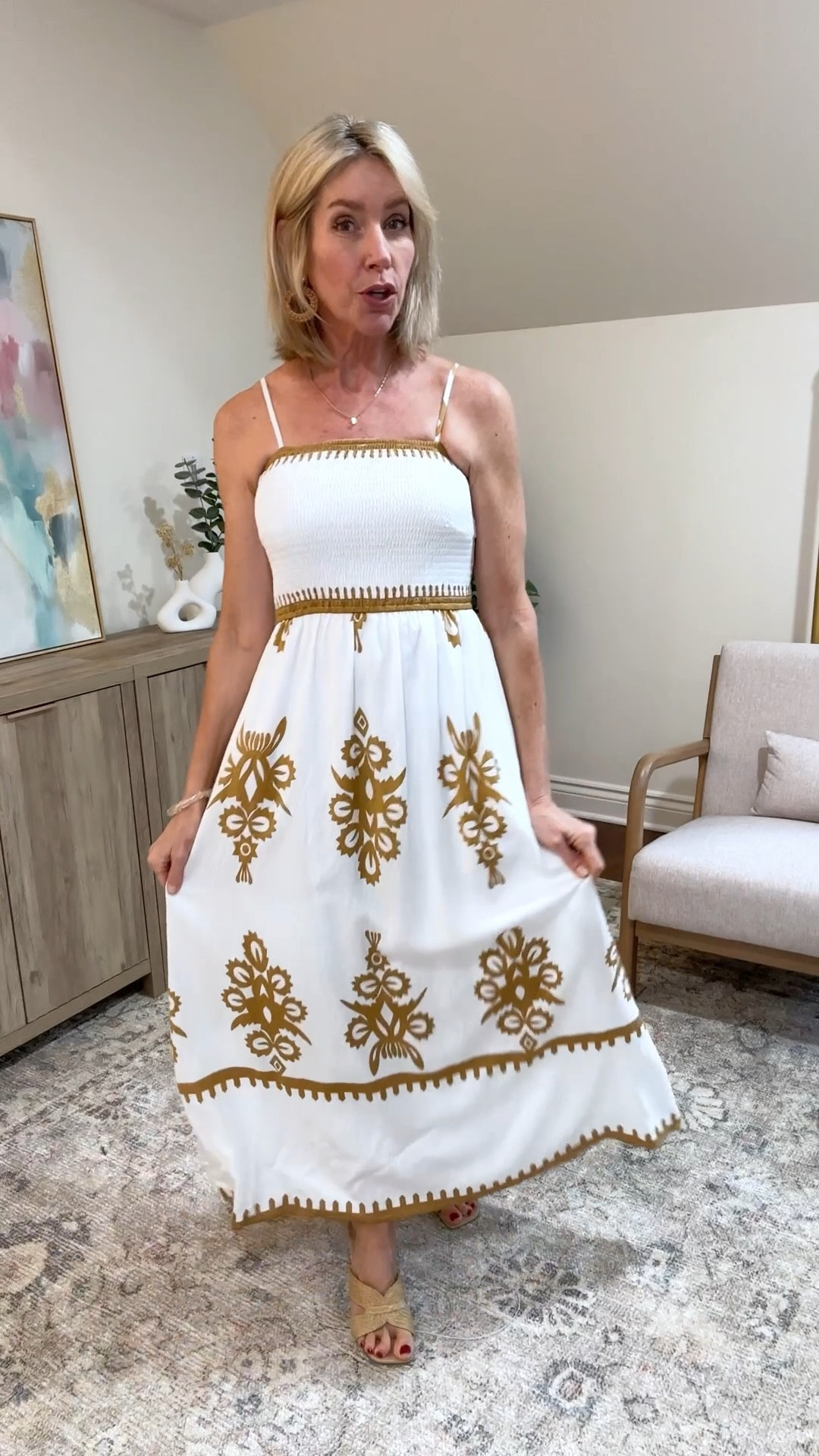 Vacation maxi dress that’s comfy and gorgeous!! Fits true to size. 

#LTKFindsUnder50 #LTKOver40 #LTKSeasonal