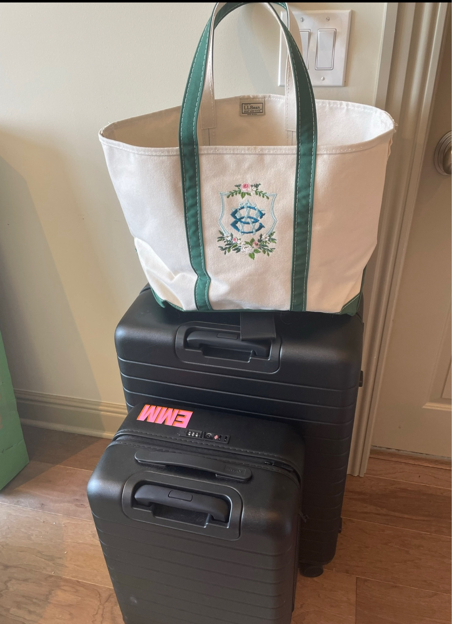 Bridal luggage - Boat tote monogram with wedding monogram. Having your monogram added to a boat tote is perfect for your bachelorette, getting ready bag for wedding day, honeymoon and then you’ll have for later in life too! 

#LTKwedding #LTKU #LTKFind