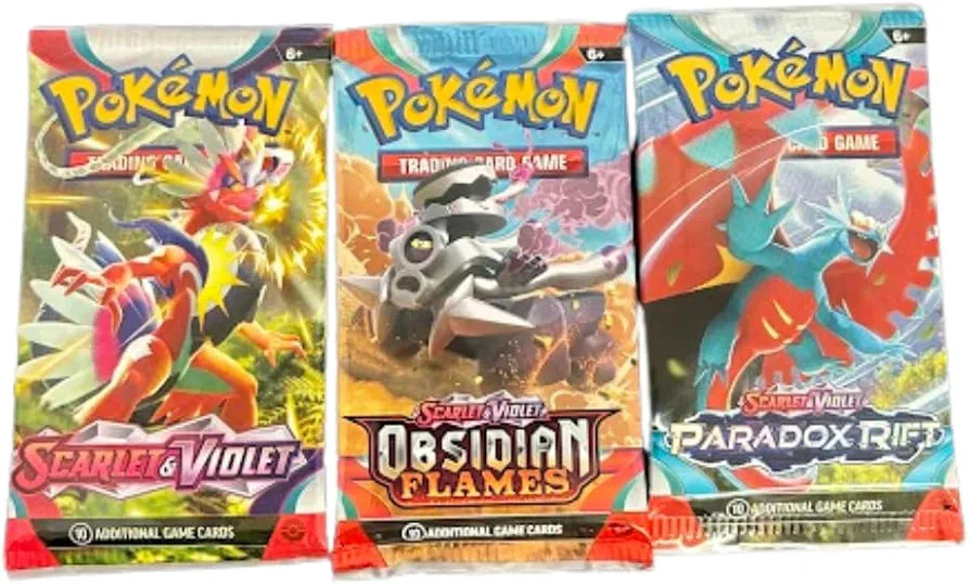 Pokemon TCG: Sealed 3-Booster Pack Lot | 30 Cards, Random Rare, Holo, V, VMAX, VSTAR Odds | Amazon (US)