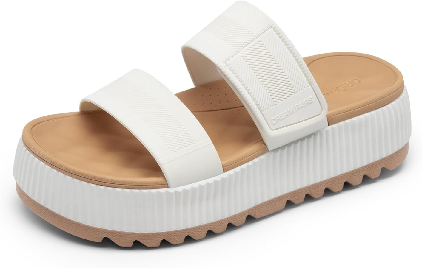 DREAM PAIRS Women's Platform Slip on Adjustable Sandals Lightweight Comfortable Non-Slip Vacation... | Amazon (US)