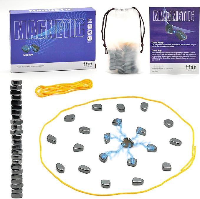 Magnetic Chess Game with 24 Stones, Christmas Family Games for Kids and Adults, Best Multiplayer ... | Amazon (US)