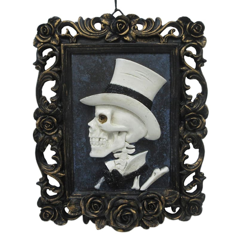 Skeleton Man Portrait Halloween Wall Decor, 8x10 | At Home