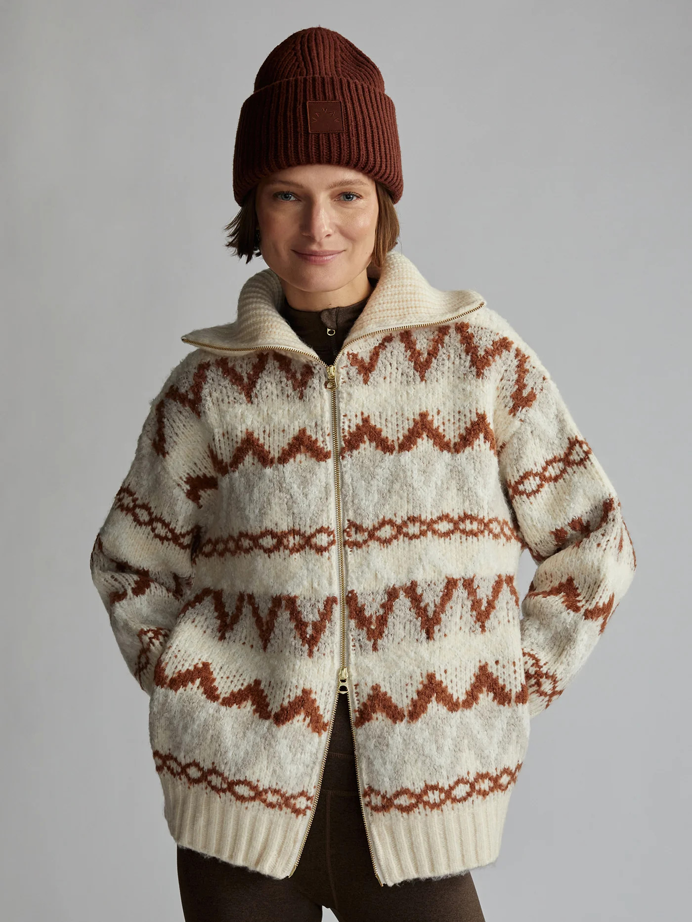 Brooke Fairisle Knit Jacket | Varley US