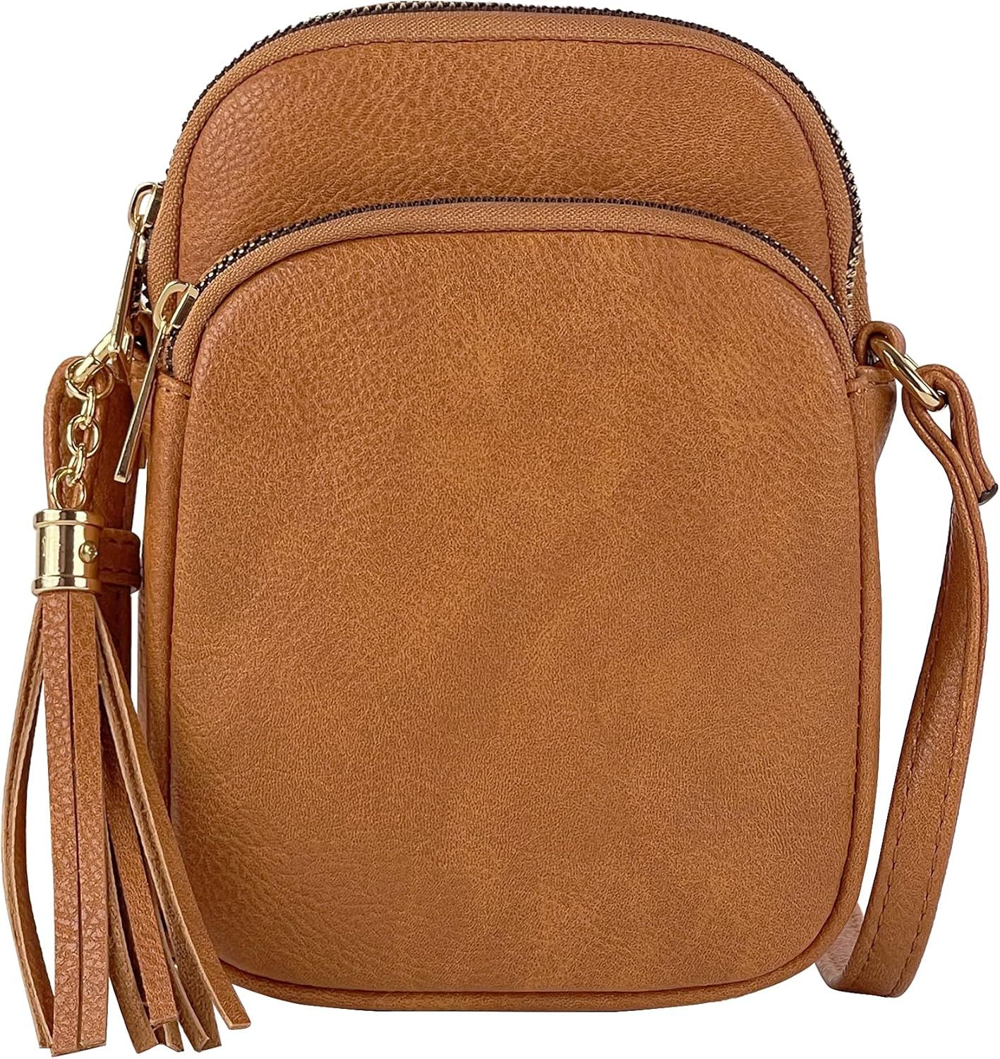 Mali + Lili, Josie Triple Zip Crossbody Bag | Amazon (US)