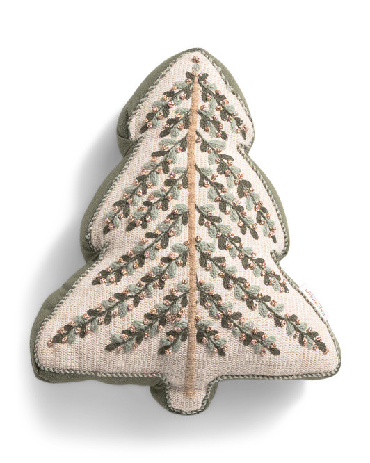 13x16 Christmas Tree Shaped Pillow | TJ Maxx