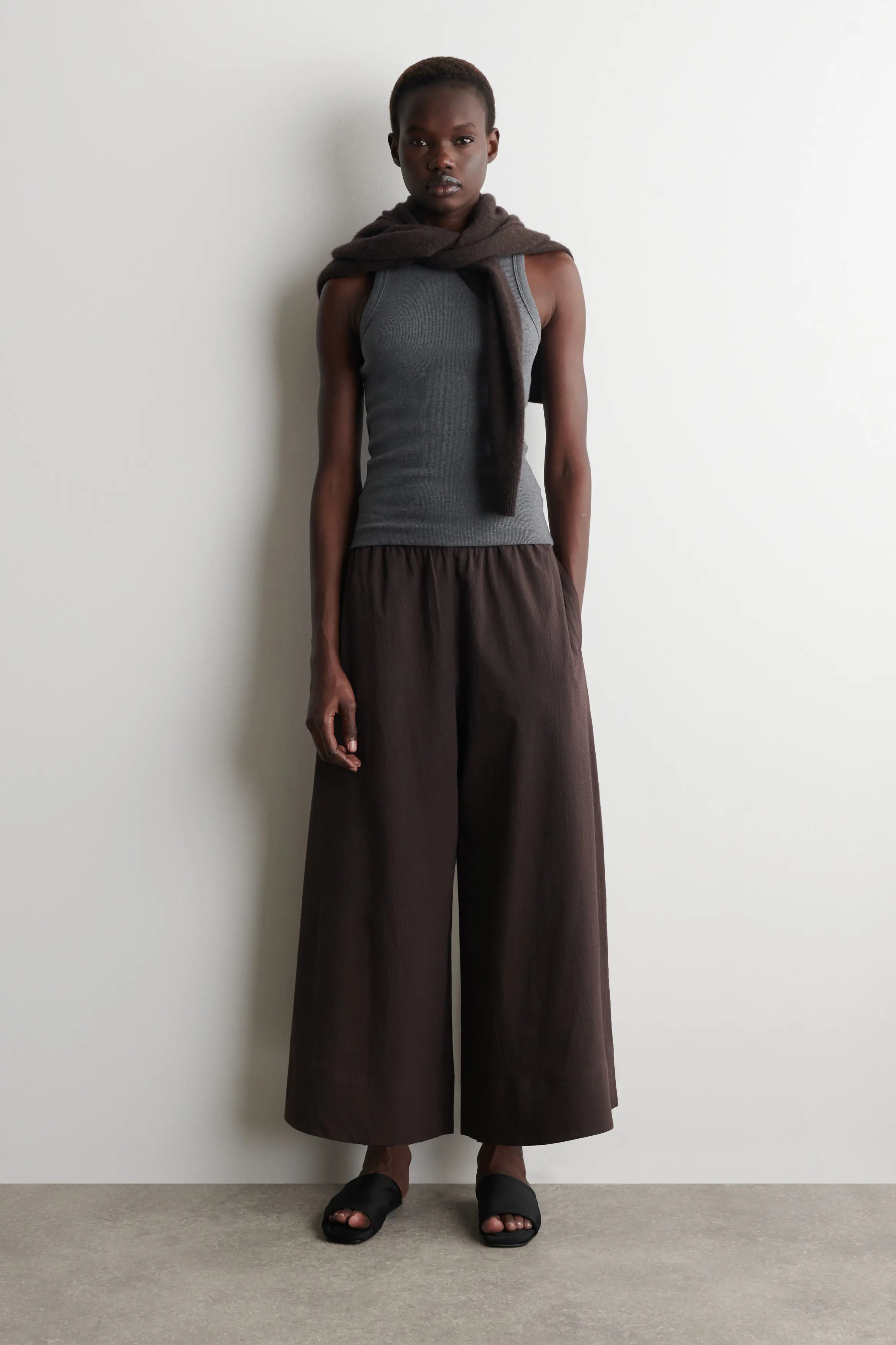 COS Seersucker Culottes (Women) | Nordstrom | Nordstrom