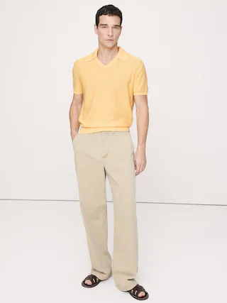 Cotton Sweater Polo Shirt | Banana Republic (US)
