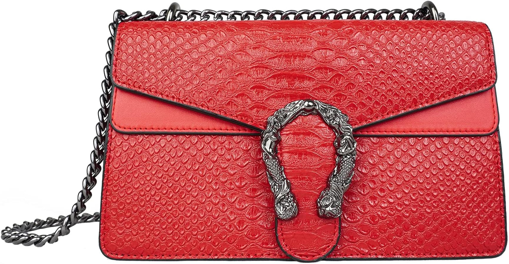 JBB Crossbody Shoulder Purses Women Snake-Printed Leather Evening Clutch Chain Strap Small Satche... | Amazon (US)