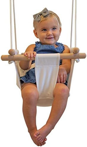 Indoor Swing | Hanging Baby Swing Seat | Secure Safety Belt and Mounting Hardware Included | Fun ... | Amazon (US)