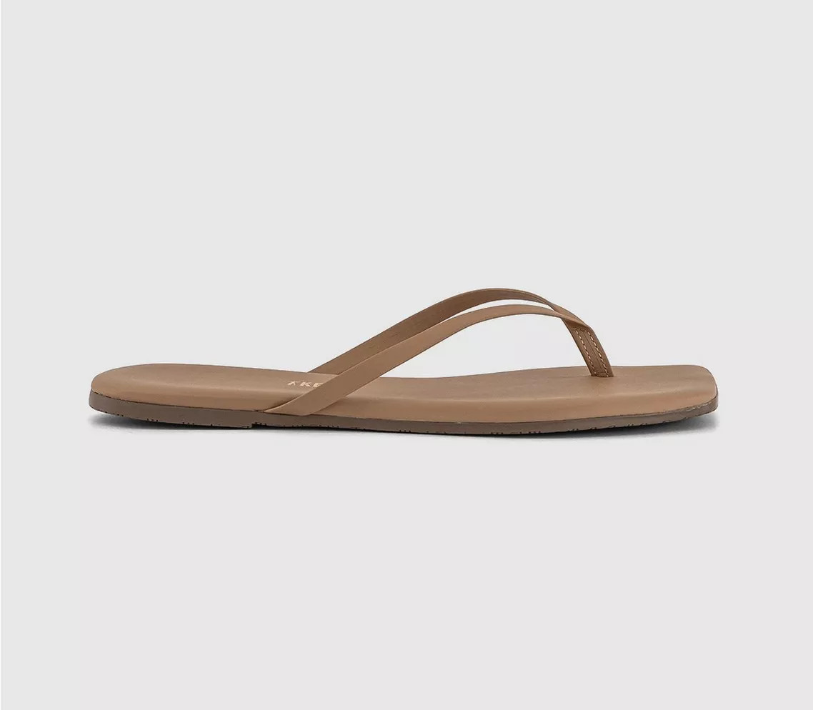 TKEES Square Toe Lily Flip Flops Cocobutter - Women’s Sandals | Office Shoes (UK)