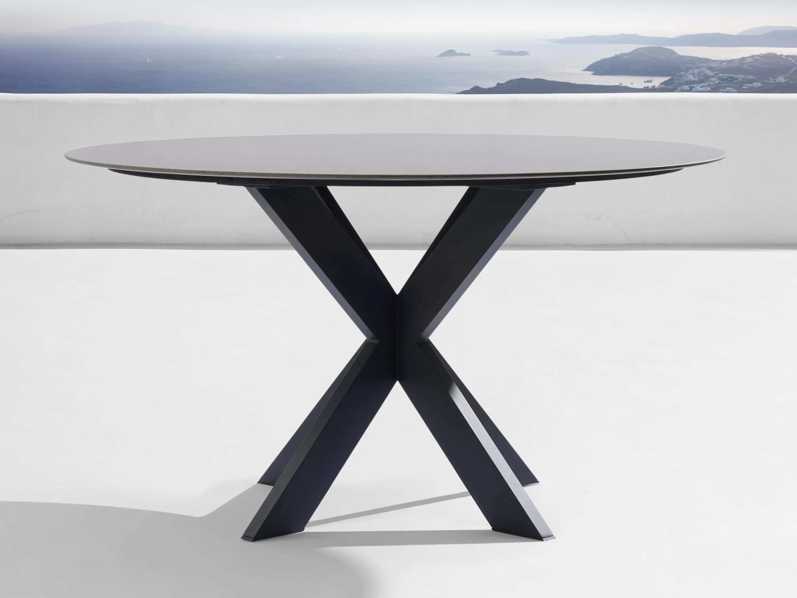 Outdoor Round Dining Table with Apex Base | Arhaus