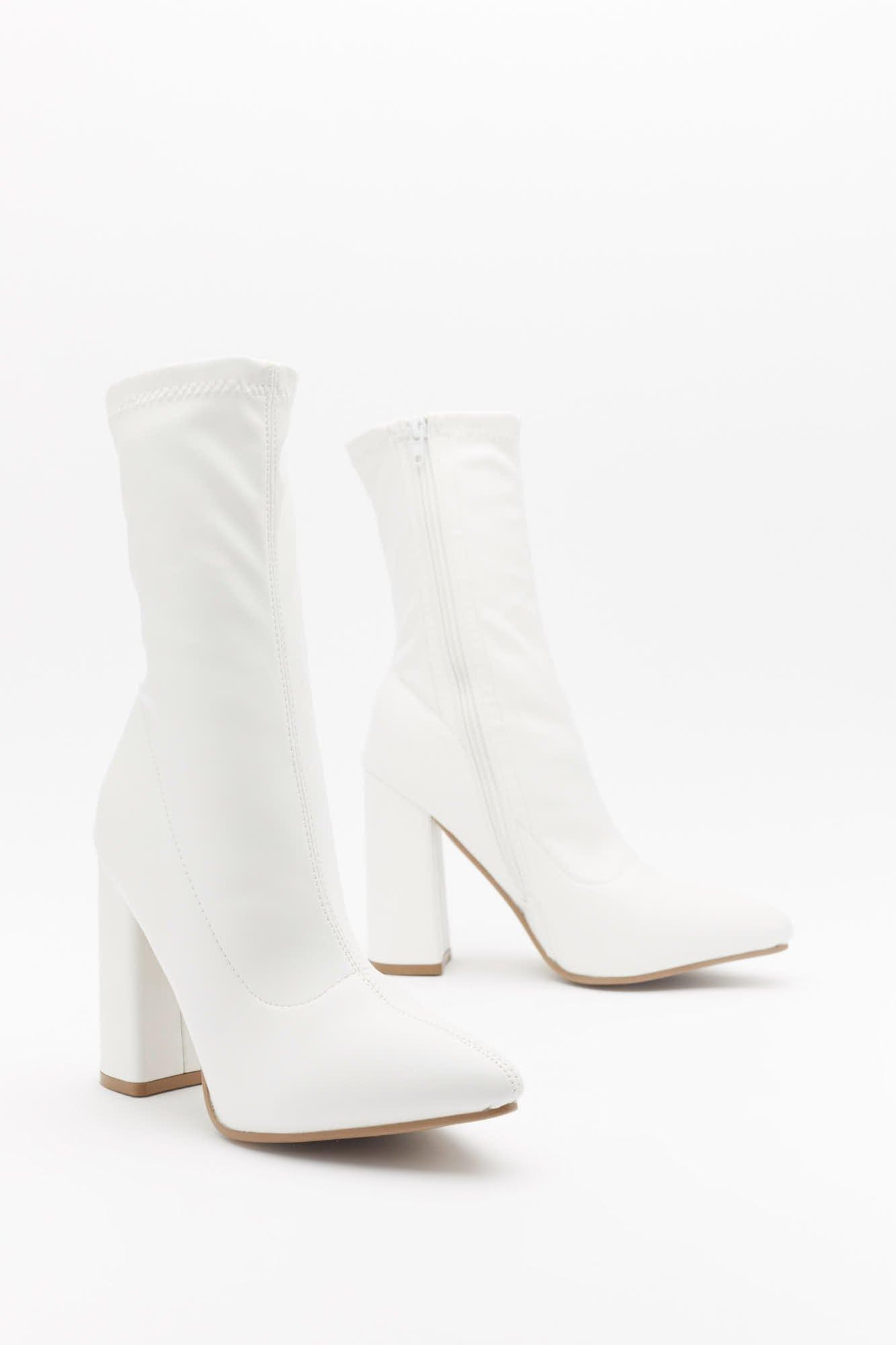 Ridin' High Faux Leather Sock Boots | NastyGal (US & CA)