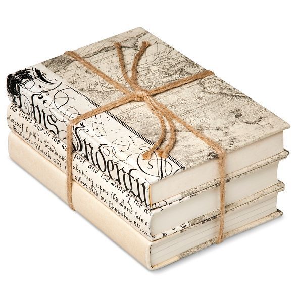 Ivory Mix Decorative Book Set of 3 | Target