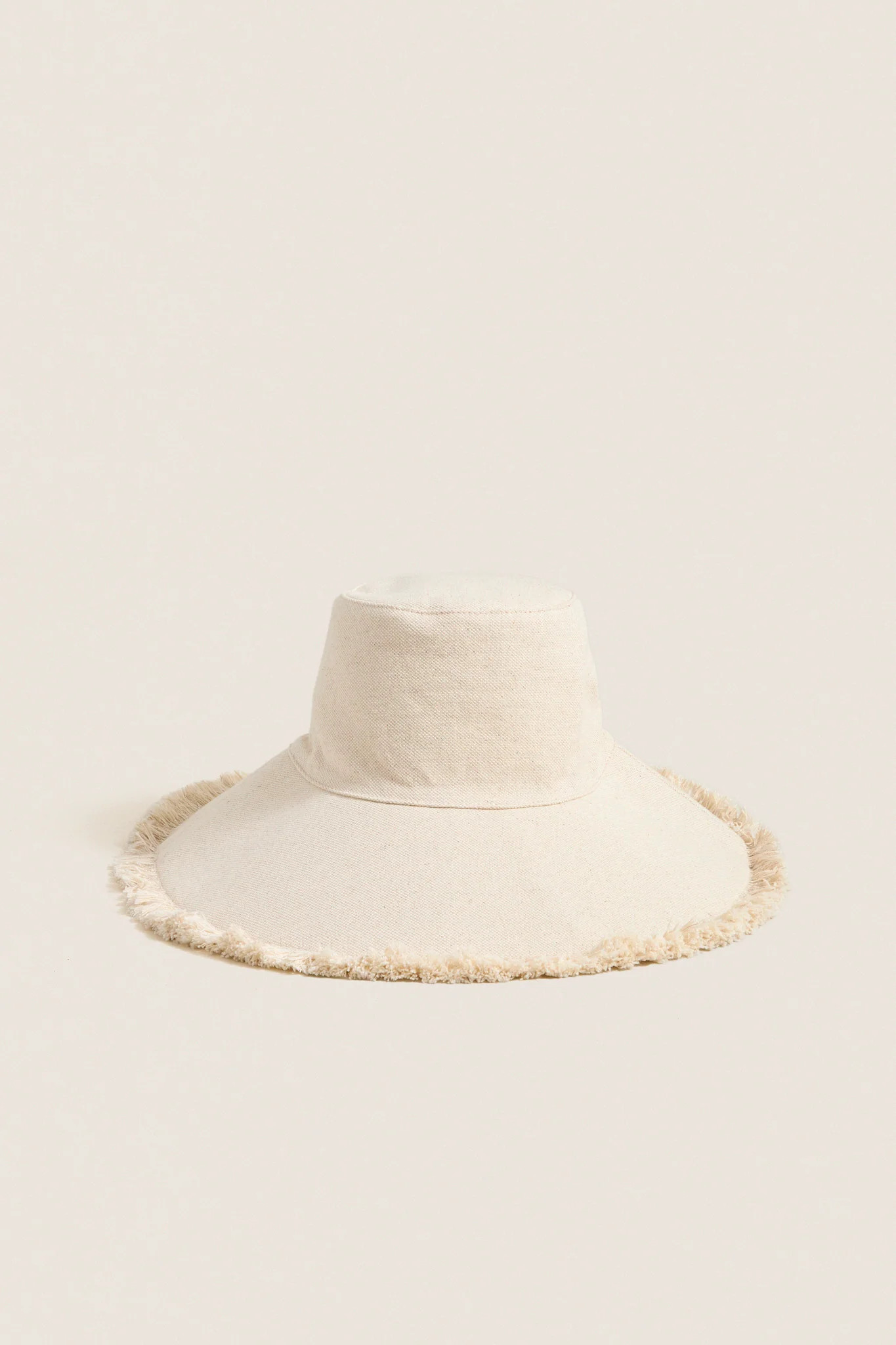 Natural Custom Fringed Canvas Packable Sunhat | Tuckernuck (US)