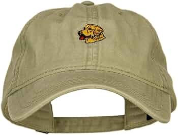 Golden Retriever Embroidered Washed Cap - Khaki OSFM | Amazon (US)