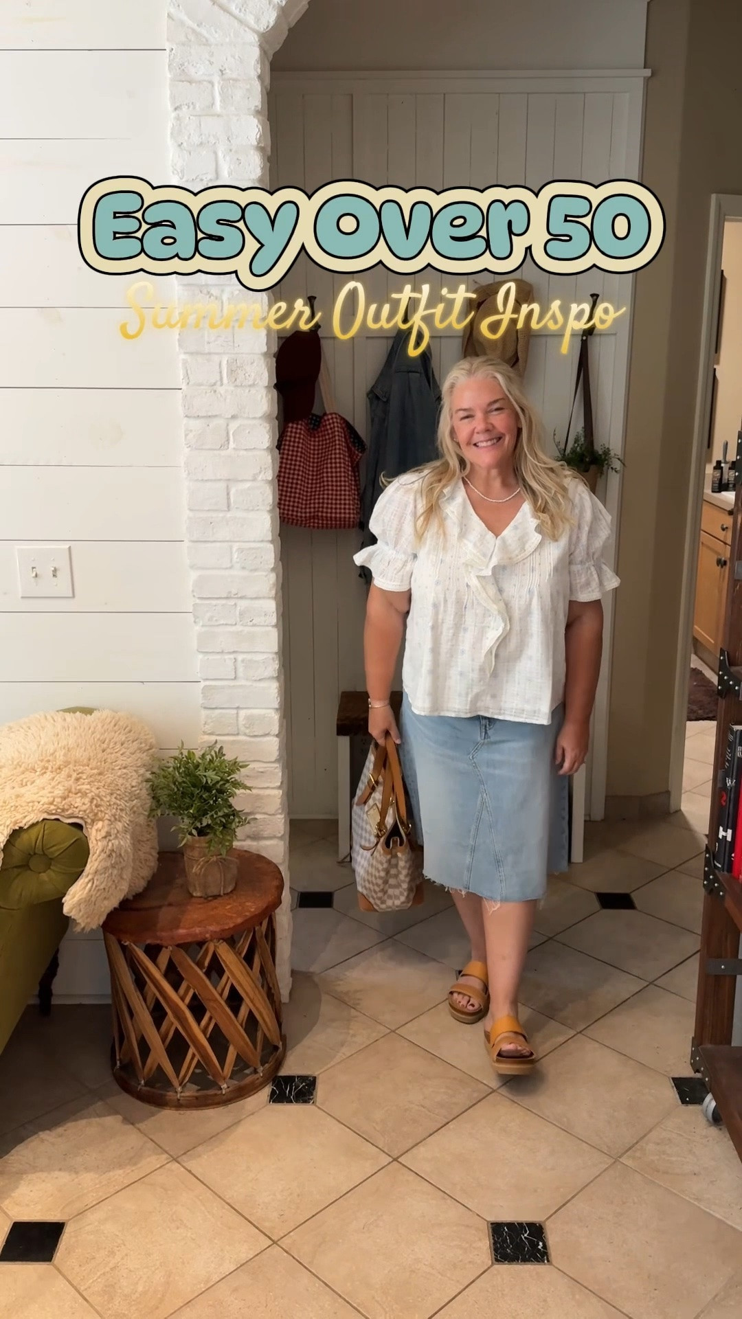 Over 50 Summer Outfit Inspo!! @Madewell @kohls #denimskirt #fashionover40

#LTKootd #LTKOver40 #LTKMidsize