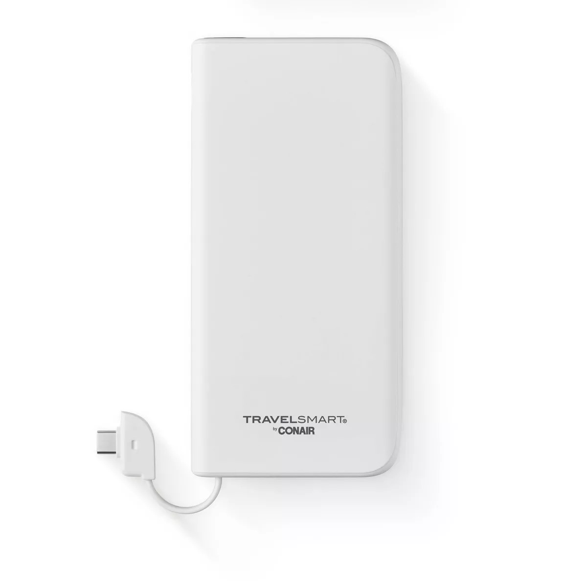 Travel Smart 10000mAh Power Bank with Charging Cable: Built-In Cable, 3.7V Output | Target