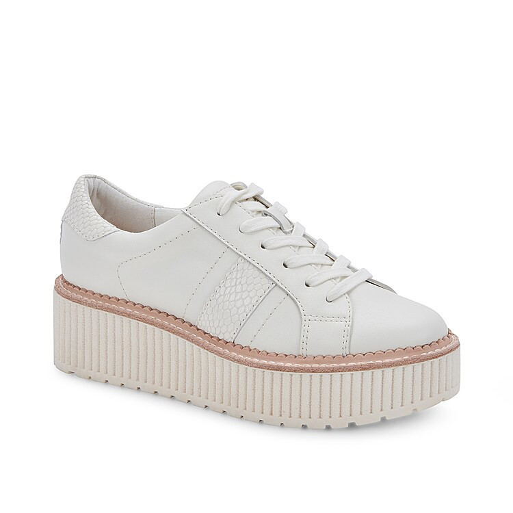 Dolce Vita Tiger Platform Sneaker | Women's | White | Size 8.5 | Sneakers | DSW