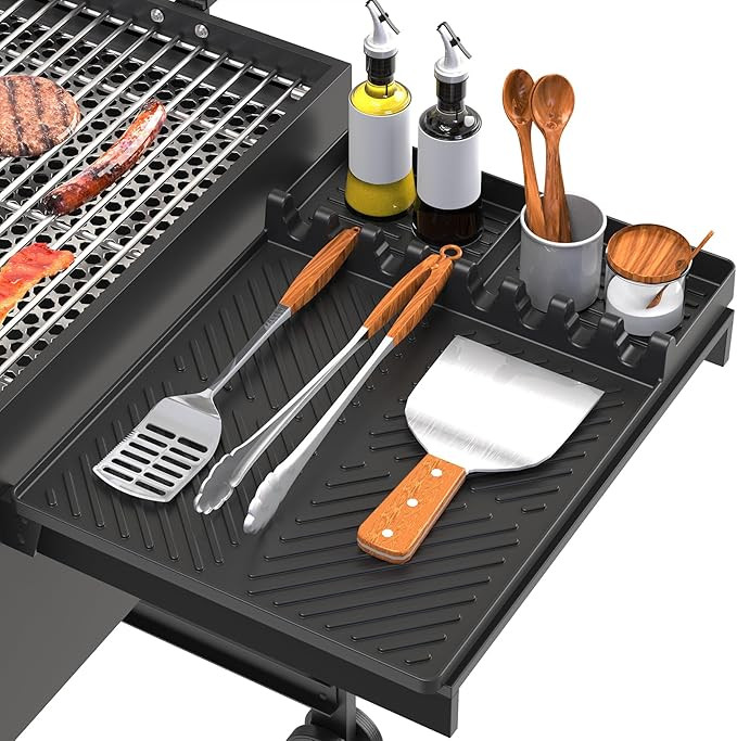 Silicone Grill Mat Compatible with Blackstone, Silicone Griddle Tools with Drip Pad, Spatula Mat ... | Amazon (US)