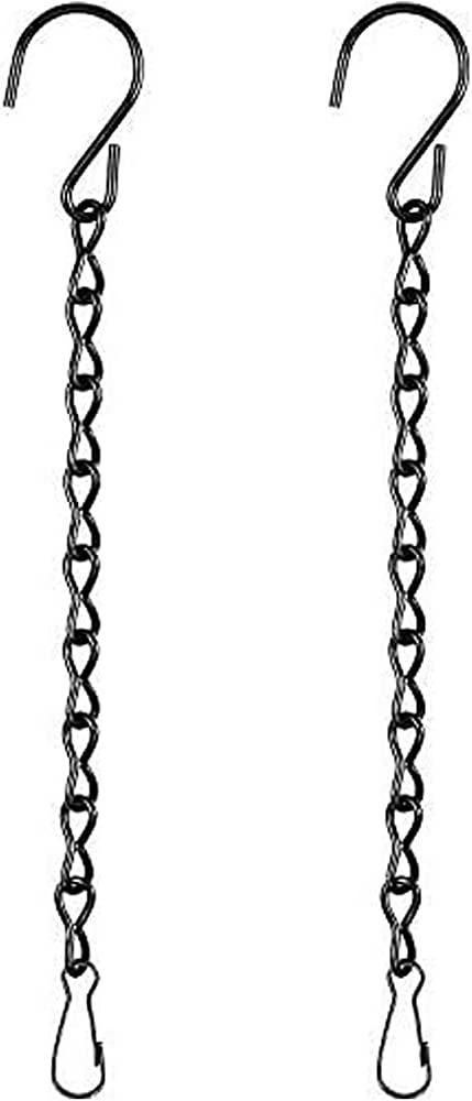 2 Pack Hanging Chain for Bird Feeders, Planters, Lanterns and Ornaments (9.5 Inch, Black) | Amazon (US)