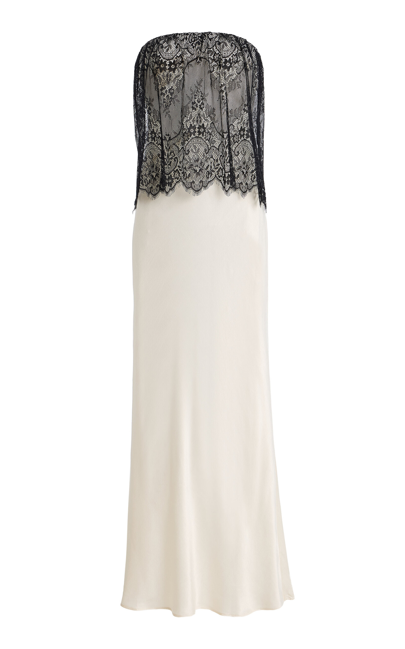 Third Form Exclusive Visions Strapless Lace Satin Maxi Dress - Moda Operandi | Moda Operandi (Global)