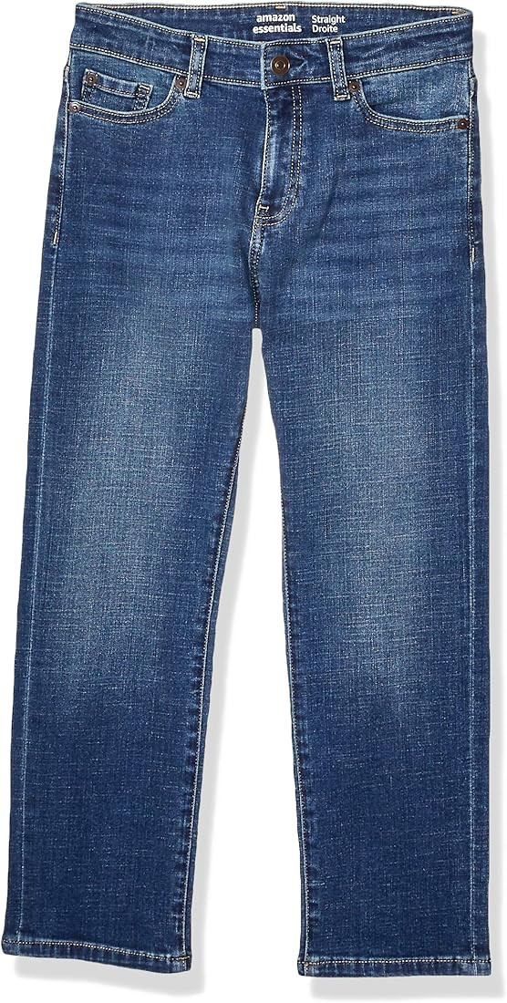 Amazon.com: Amazon Essentials Boys' Straight-Fit Jeans, Light Wash, 12 : Clothing, Shoes & Jewelr... | Amazon (US)