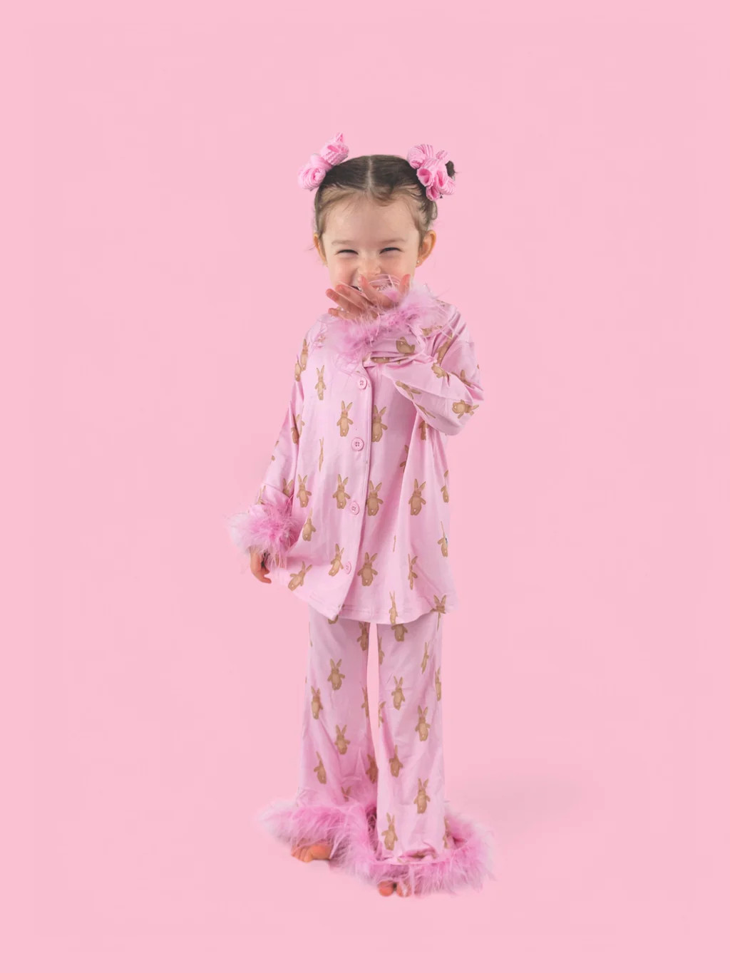 BLUSHIN' BUNNIES GIRL'S FLARE FEATHERED DREAM SET | Dream Big Little Co.