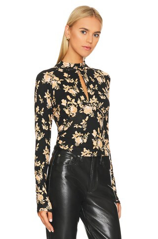 Dinner Party Top in Black Combo | Revolve Clothing (Global)