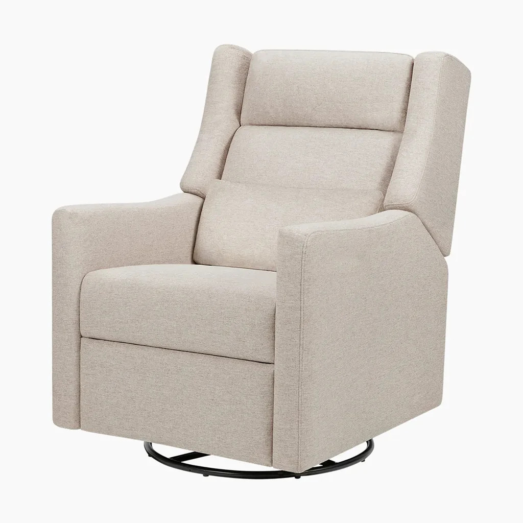 Babyletto Kiwi Plus Power Recliner And Swivel Glider - Performance Beach Eco-weave | REBEL (formerly Rebelstork)