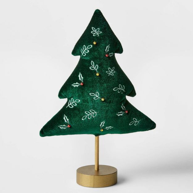 10" Decorative Fabric Christmas Tree Dark Green - Wondershop™ | Target