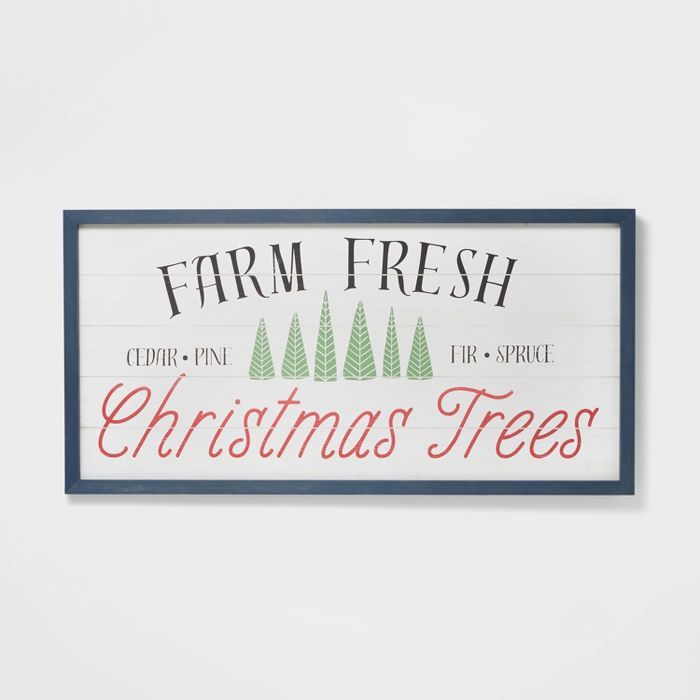 Farm Fresh Christmas Tree Oversized Hanging Sign - Wondershop&#8482; | Target