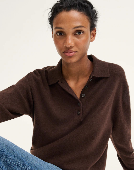 Polo Sweater in 100% SoftWool | Madewell