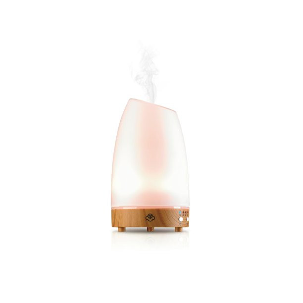 Serene House Ultrasonic Aroma Diffuser Astro White Glass Light Wood - Walmart.com | Walmart (US)