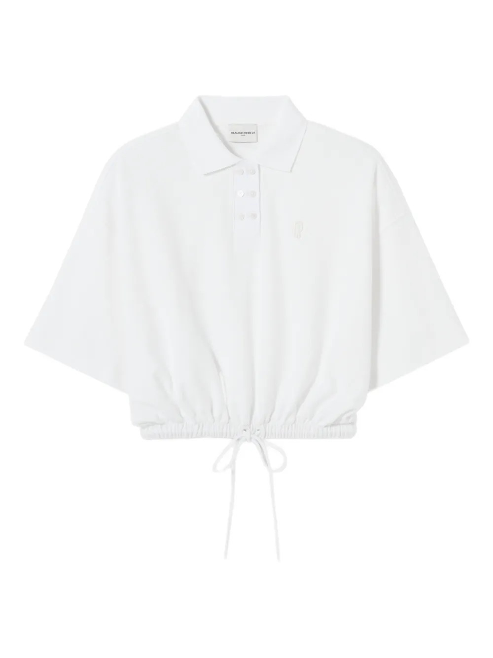 Claudie Pierlotdrawstring-hem shirt | Farfetch Global