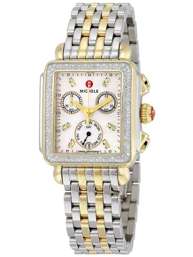 Michele Deco Day Diamond Ladies 33mm Watch MWW06P000108 | Walmart (US)