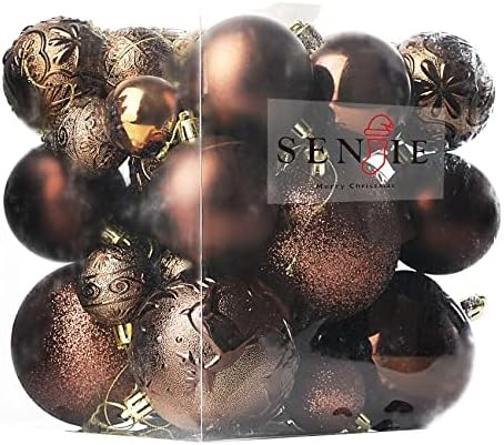 Christmas Ornaments for Xmas Trees,Brown Shatterproof Christmas Ball Ornaments | Amazon (US)