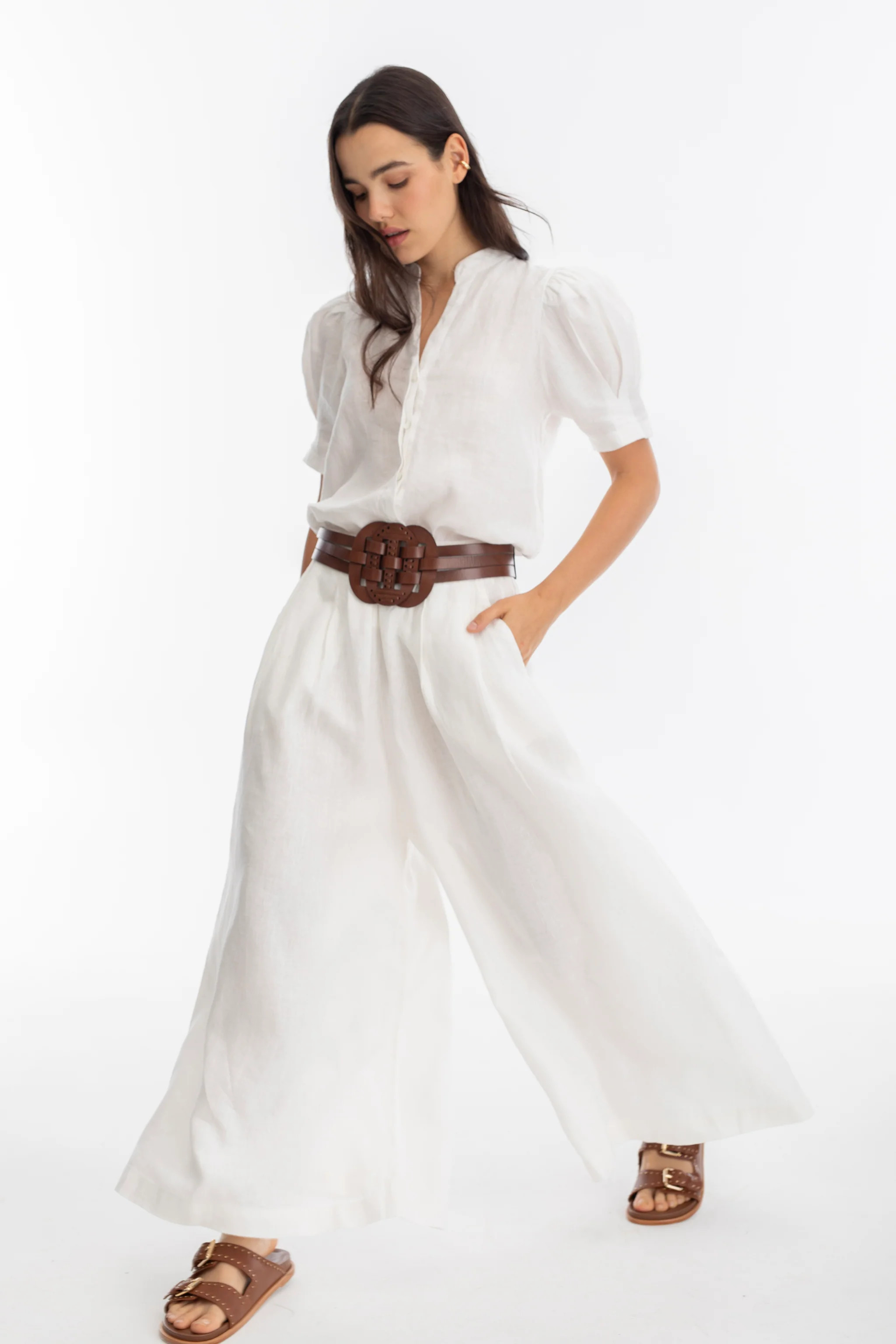 Sabi Linen Pants - Off White | Lanhtropy